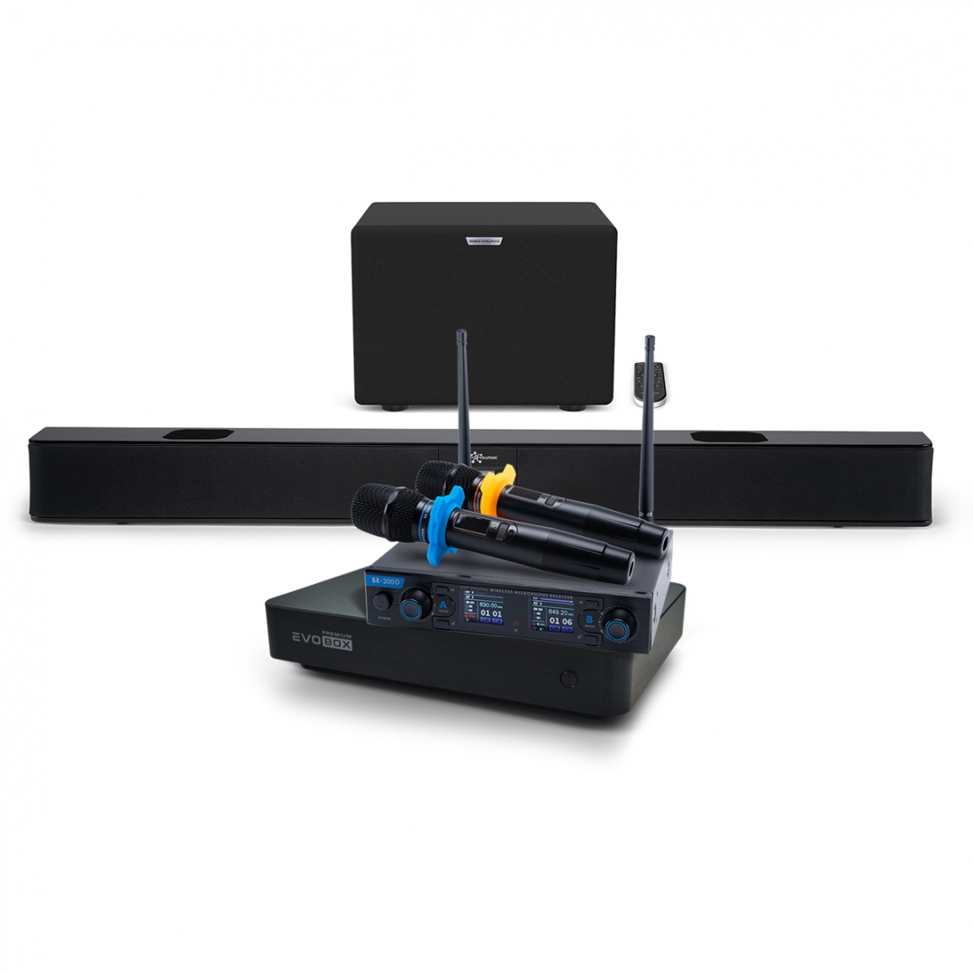 Hi-End караоке-система EVOBOX Premium + EvoSoundBar (саундбар с караоке) в Усть-Ордынском