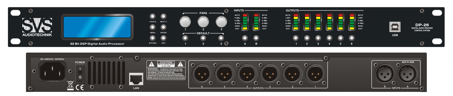 SVS Audiotechnik DP-26 Цифровой процессор: 2 входа 6 выходов в Усть-Ордынском
