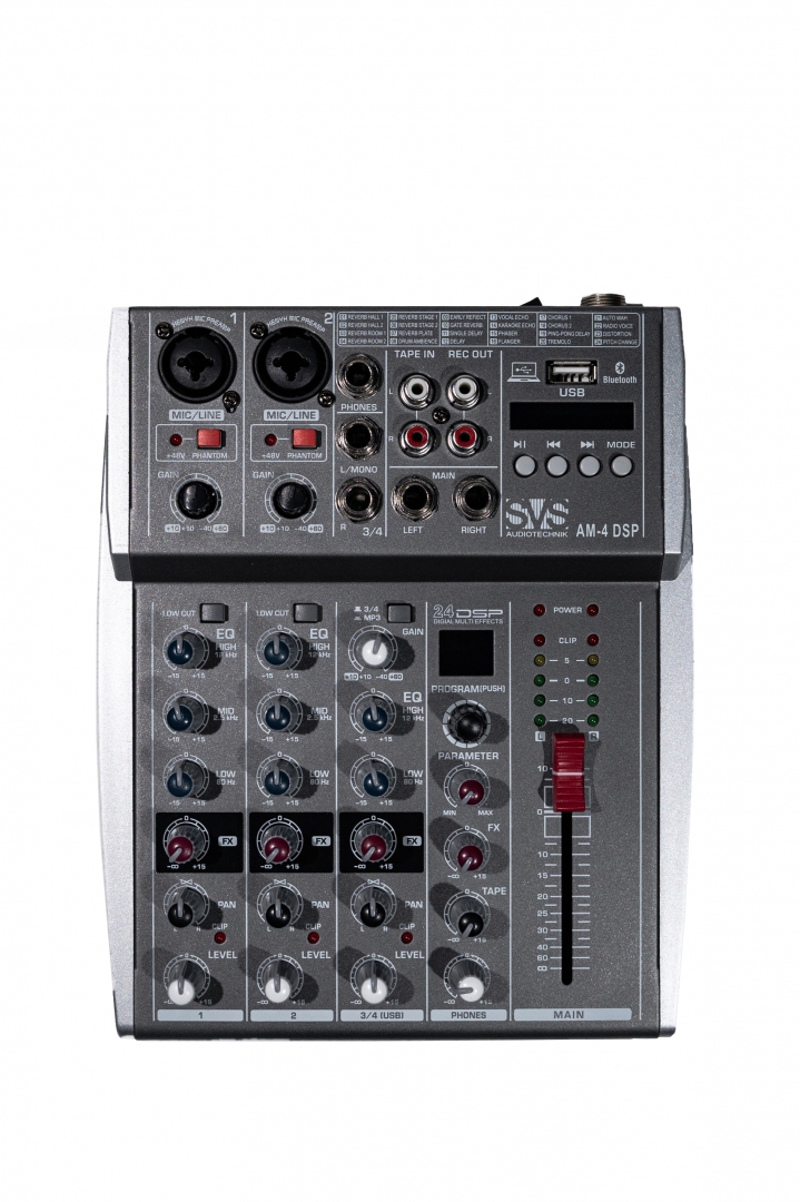 SVS Audiotechnik mixers AM-4 DSP Аналоговый микшерный пульт, 4-канала в Усть-Ордынском