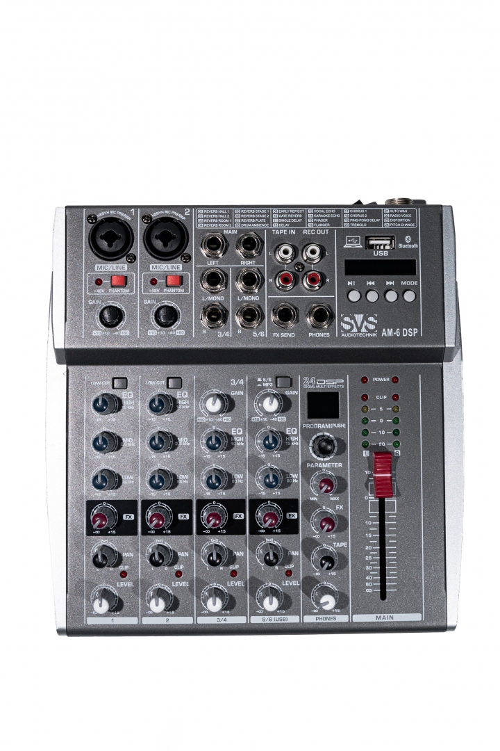 SVS Audiotechnik mixers AM-6 DSP Микшерный пульт аналоговый, 6-канальный SVS Audiotechnik mixers в Усть-Ордынском