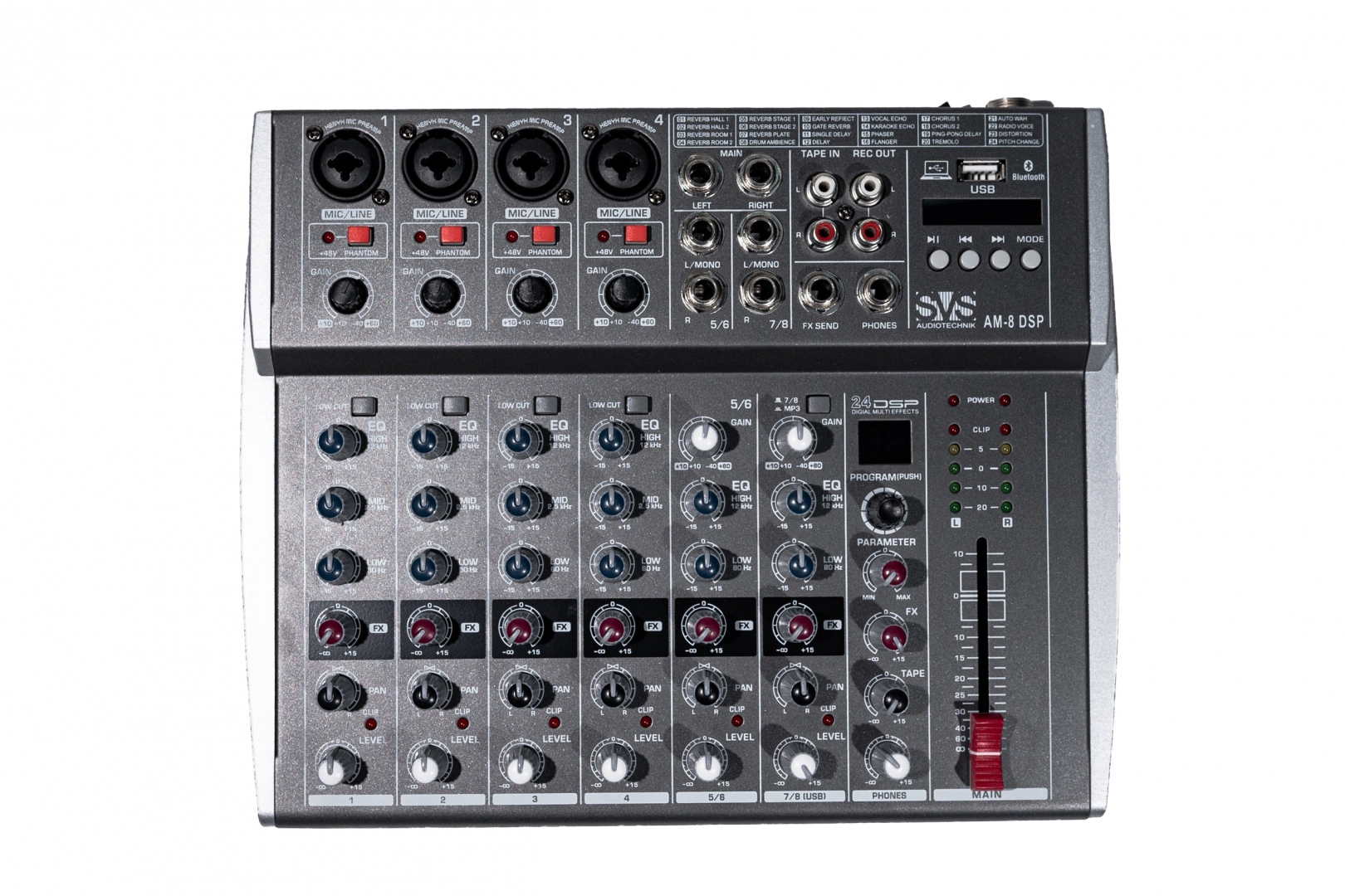 SVS Audiotechnik mixers AM-8 DSP Микшерный пульт аналоговый, 8-канальный в Усть-Ордынском